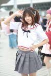  asian cosplay hatsukoi_gentei matsuki_haru photo pleated_skirt sailor_uniform school_uniform twintails 