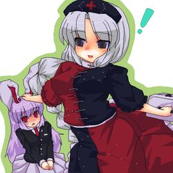  bunny_ears lowres rabbit_ears reisen_udongein_inaba t2r touhou yagokoro_eirin 