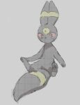  animal_ears apios1 bad_id bad_pixiv_id black_eyes blush feet full_body gen_2_pokemon grey_background grid light_blush looking_down monochrome no_humans no_mouth pawpads paws pokemon pokemon_(creature) red_sclera simple_background sitting sketch solo spread_legs tail umbreon 