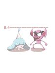  :o clenched_hands commentary_request fangs gen_8_pokemon hatenna height_chart highres impidimp jahana_mei legs_apart open_mouth pokemon pokemon_(creature) standing tongue tongue_out 