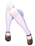  1girl black_footwear fengli_(709622571) highres legs original pantyhose pixiv_id shoes simple_background solo thighs watermark white_background white_legwear 