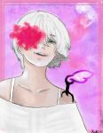  absurdres highres mutsuki_tooru open_mouth solo tokyo_ghoul tokyo_ghoul:re white_hair 