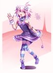  android dress eggplant highres joints mechanization neptune_(neptune_series) neptune_(series) purple_dress purple_hair robonep robot robot_joints violet_eyes 