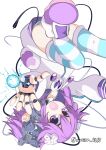  absurdres android dress highres joints mechanical_parts mechanization neptune_(neptune_series) neptune_(series) purple_dress purple_hair robonep robot robot_joints siroisa_4613 violet_eyes 