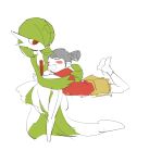  2girls apios1 bangs blush_stickers bob_cut child closed_eyes colored_skin commentary_request eyebrows_visible_through_hair feet_up flat_chest full_body gardevoir gen_3_pokemon green_hair green_skin hair_over_one_eye happy highres hug invisible_chair legs_together looking_at_another looking_down lying multicolored multicolored_skin multiple_girls on_stomach open_mouth original pokemon pokemon_(creature) red_eyes red_shirt shirt short_hair short_sleeves shorts sidelocks simple_background sitting sketch smile socks swept_bangs tied_hair twintails two-tone_skin white_background white_legwear white_skin yellow_shorts 