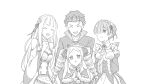  +_+ 4girls :&lt; akikan_ooo bangs beatrice_(re:zero) capelet closed_eyes closed_mouth clothing_cutout commentary covering_face dress drill_hair emilia_(re:zero) frilled_hairband frills frown fur-trimmed_capelet fur_trim girl_sandwich greyscale hair_over_one_eye hair_ribbon hairband hand_on_another&#039;s_face hand_on_another&#039;s_head hand_on_own_chest hands hands_together interlocked_fingers jacket long_hair looking_at_another medium_hair monochrome multiple_girls natsuki_subaru no_mouth open_mouth pointy_ears re:zero_kara_hajimeru_isekai_seikatsu rem_(re:zero) ribbon sandwiched satella_(re:zero) short_hair shoulder_cutout smile standing track_jacket transparent_background twin_drills twintails very_short_hair 