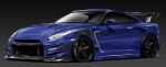    absurdres car commission dated gradient gradient_background ground_vehicle headlight highres motor_vehicle nissan nissan_gt-r no_humans original signature silenxe spoiler_(automobile) vehicle_focus 
