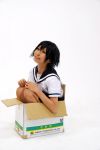  box cosplay photo sailor_uniform sayonara_zetsubou_sensei school_uniform sekiutsu_maria_taro 