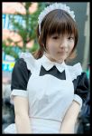  apron cosplay maid maid_uniform photo ponytail tagme_character tagme_series 