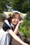  animal_ears anya apron cosplay dog_ears maid maid_uniform photo 