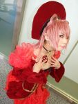  another_blood braids cosplay demonbane gown izaki_nokoru photo pink_hair ruffles 