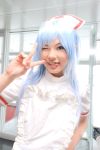  blue_hair cosplay kouno_tooru kouzuki_suzuka nurse nurse_uniform photo princess_princess 