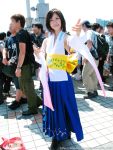  boots cosplay detached_sleeves final_fantasy final_fantasy_x photo robes saeki_tsukahisa yuna 