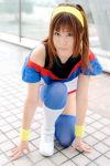  battle_athletes cosplay gym_uniform hairband kanzaki_akari kikiwan photo thigh-highs 