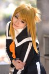  blonde_hair cosplay photo pleated_skirt sagiri_shion sailor_uniform school_uniform tagme_character tagme_series 