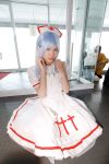  blue_hair cosplay kouno_tooru kouzuki_suzuka nurse nurse_uniform photo princess_princess 