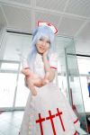  blue_hair cosplay kouno_tooru kouzuki_suzuka nurse nurse_uniform photo princess_princess 