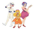  1girl 2boys ash_ketchum crossdressinging highres james_(pokemon) jessie_(pokemon) kiana_mai multiple_boys pokemon pokemon_(anime) team_rocket 