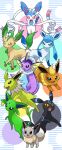  :d absurdres alternate_color black_eyes blue_eyes brown_eyes closed_mouth commentary_request creature eevee enishi_(menkura-rin10) espeon fang flareon gen_1_pokemon gen_2_pokemon gen_4_pokemon gen_6_pokemon glaceon highres jolteon leafeon looking_at_viewer no_humans open_mouth pokemon pokemon_(creature) shiny_pokemon simple_background smile striped striped_background sylveon umbreon vaporeon violet_eyes white_background yellow_eyes 
