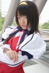  cosplay hairband himemiya_chikane kannazuki_no_miko matsunaga_ayaka photo sailor_uniform school_uniform 