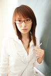  blouse cardigan classroom glasses pointer yamamoto_azusa 