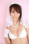  bra lace_gloves pearl_necklace wedding_veil yamamoto_azusa 