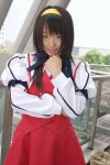  cosplay hairband himemiya_chikane kannazuki_no_miko matsunaga_ayaka photo pleated_skirt sailor_uniform school_uniform 