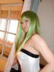  cc code_geass cosplay green_hair kohina photo swimsuit 