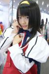  cosplay hairband himemiya_chikane kannazuki_no_miko matsunaga_ayaka photo sailor_uniform school_uniform 