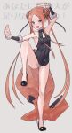  1girl abigail_williams_(fate/grand_order) bangs bare_shoulders black_dress blonde_hair blue_eyes blush breasts china_dress chinese_clothes cosplay detached_sleeves dress fate/grand_order fate_(series) forehead high_heels kopaka_(karda_nui) legs long_hair looking_at_viewer parted_bangs side_slit sidelocks small_breasts thighs yang_guifei_(fate/grand_order) yang_guifei_(fate/grand_order)_(cosplay) 