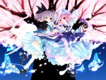  konpaku_youmu konpaku_youmu_(ghost) saigyouji_yuyuko sakurazawa_izumi touhou wallpaper 