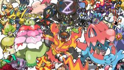  &gt;_&lt; :3 antennae aqua_eyes arms_up barbaracle black_eyes blacknirrow blush blush_stickers bright_pupils chandelure chesnaught claws clefable closed_eyes closed_mouth commentary delphox dragalge dragonite drampa eelektross emboar empty_eyes excadrill falinks feraligatr fire floette floette_(eternal) froslass gem greninja hawlucha head_wings highres holding holding_weapon horns interlocked_fingers leaf malamar mega_barbaracle mega_chandelure mega_chesnaught mega_clefable mega_delphox mega_dragalge mega_dragonite mega_drampa mega_eelektross mega_emboar mega_excadrill mega_falinks mega_feraligatr mega_floette mega_froslass mega_greninja mega_hawlucha mega_malamar mega_meganium mega_pokemon mega_pyroar mega_scolipede mega_scrafty mega_starmie mega_victreebel mega_zygarde meganium nostrils open_mouth orange_eyes outline own_hands_together pink_eyes pink_lips pokemon pokemon_(creature) pokemon_focus pyroar red_eyes red_gemstone ringed_eyes scolipede scrafty sharp_teeth simple_background single_horn smile spoilers starmie starter_pokemon_trio teeth tongue tusks victreebel weapon white_background white_outline white_pupils wings yellow_eyes zygarde zygarde_(complete) 