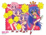  cheerleader hiiragi_kagami hiiragi_tsukasa izumi_konata lucky_star takara_miyuki 