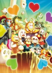  0_0 1other 2016 2d 3boys 3girls aaron_(undertale) alphys ambiguous_gender animal animal_ears ankle_boots annoying_dog anthro arachnid armor arthropod arthropod_girl asgore_dreemurr beard black_eyepatch black_hair black_sclera black_shorts blonde_hair blue_jacket blue_shirt blue_shorts blue_skin boots bow brothers brown_boots brown_hair buck_teeth cape character_request child colored_sclera cousins digital_media dog dog_boy double_horizontal_stripe droopy_ears ear_fins everyone extra_eyes eyepatch facial_hair fangs female fins fish fish_girl floppy_ears frisk_(undertale) frog froggit furry furry_female furry_male ghost gloves goat goat_boy goat_ears goat_girl goat_horns greater_dog grey_hood hair_bow head_fins heart height_difference high_heel_boots high_ponytail hood hood_down hooded_jacket horizontal-striped_clothes horns human humanoid jacket jerry_(undertale) lesser_dog lizard lizard_girl long_hair long_neck loox loren_(undertale) madjick male mammal mettaton mettaton_ex monster monster_boy monster_girl muffet multiple_boys multiple_girls nacarat_jester napstablook nnbadbear open_clothes open_jacket out_of_frame outdoors papyrus_(undertale) pink_slippers pink_stripes ponytail purple_skin pyrope_(undertale) rabbit rabbit_boy rabbit_ears red_boots red_bow red_cape red_gloves red_hair reptile reptile_girl royal_guard_01_(undertale) sans_(undertale) scalie scarf_mouse sharp_teeth shirt short_hair short_twintails shorts shyren siblings single_vertical_stripe skeleton slippers slit_pupils spider spider_girl striped_clothes striped_shirt striped_shorts teeth temmie toriel twintails two-tone_shirt undead undertale undyne utdr_(toby_fox) vegetoid vertical-striped_clothes vertical-striped_shorts whimsun white_armor white_fur white_horns white_shirt white_stripes yellow_sclera yellow_skin yellow_teeth 