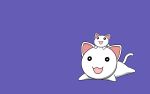  azumanga_daioh cat nekokoneko purple vector 