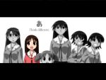  azumanga_daioh highres kagura kasuga_ayumu mihama_chiyo mizuhara_koyomi parody sakaki school_uniform takino_tomo wallpaper 