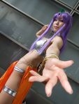  bra cosplay dragon_quest dragon_quest_iv mara photo purple_hair tachibana_ren tiara 