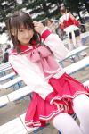  cosplay kusukabe_yuki matsunaga_ayaka photo school_uniform thigh-highs to_heart_2 twintails 