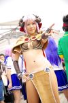  armor bikini_top cosplay hanafusa_maki horns photo ragnarok_online silver_hair succubus 