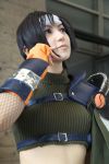  armor cosplay final_fantasy final_fantasy_vii fingerless_gloves headband kozuki_ai midriff photo yuffie_kisaragi 