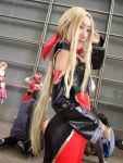   blonde_hair cosplay dead_or_alive hair_bow helena_douglas koucha_remon photo  