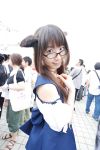  acasius_boarding_school animal_ears cosplay dog_ears glasses maico_(model) photo school_uniform 
