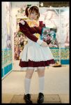  apron cosplay kneehighs konatsu_minato maid maid_uniform photo twintails 
