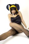   animal_ears rabbit_ears cosplay fishnet_stockings hair_ribbons leotard matsunaga_ayaka photo suzumiya_haruhi suzumiya_haruhi_no_yuuutsu  