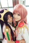  cosplay himemiya_anthy himemiya_anthy_(cosplay) photo pink_hair purple_hair revolutionary_girl_utena rose rou saya tenjou_utena tenjou_utena_(cosplay) tiara uniform 