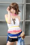  belt camisole cosplay final_fantasy final_fantasy_x final_fantasy_x-2 photo saya shorts yuna 