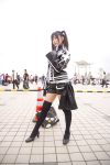  cosplay d.gray-man lenalee_lee photo rubia thigh-highs twintails uniform 