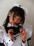  apron cosplay glasses maid maid_uniform matsunaga_ayaka photo 