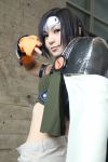  armor cosplay final_fantasy final_fantasy_vii fingerless_gloves headband kozuki_ai midriff photo shorts yuffie_kisaragi 