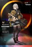  1girl agent_vector_(girls_frontline) artist_request bag boots chinese_commentary chinese_text coat crossover duffel_bag english_text fingerless_gloves gas_mask girls_frontline gloves grey_hair gun holding holding_gun holding_weapon knee_pads kriss_vector miniskirt official_art radio short_hair skirt solo submachine_gun thigh-highs tom_clancy&#039;s_the_division trigger_discipline vector_(girls_frontline) vector_crb watch watch weapon 